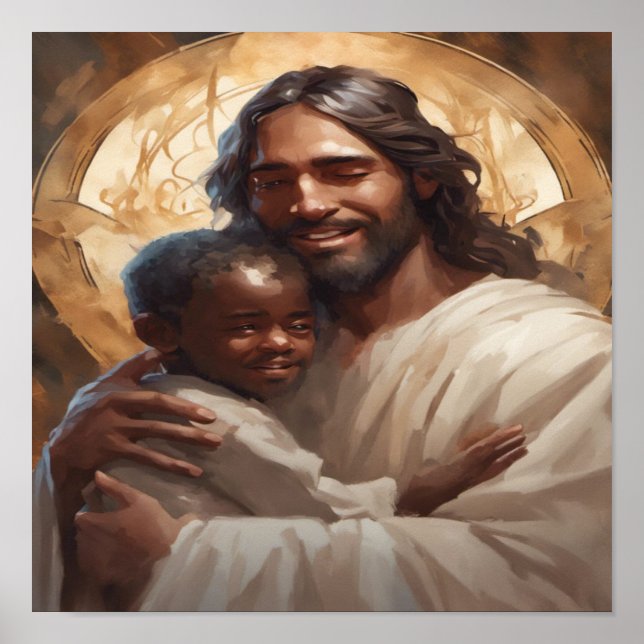 Jesus und Kind Poster (Vorne)