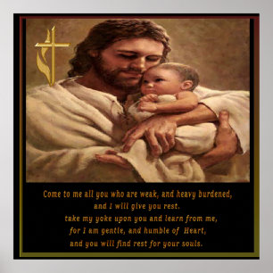 Jesus und Kind Poster