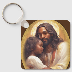 Jesus und Kind Schlüsselanhänger