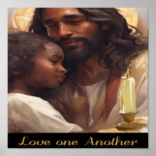 Jesus und Kind Schriftstelle Poster