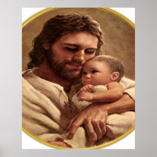 Jesus- und Kinderwache-Poster Poster