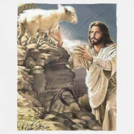 JESUS und LAMB Fleecedecke