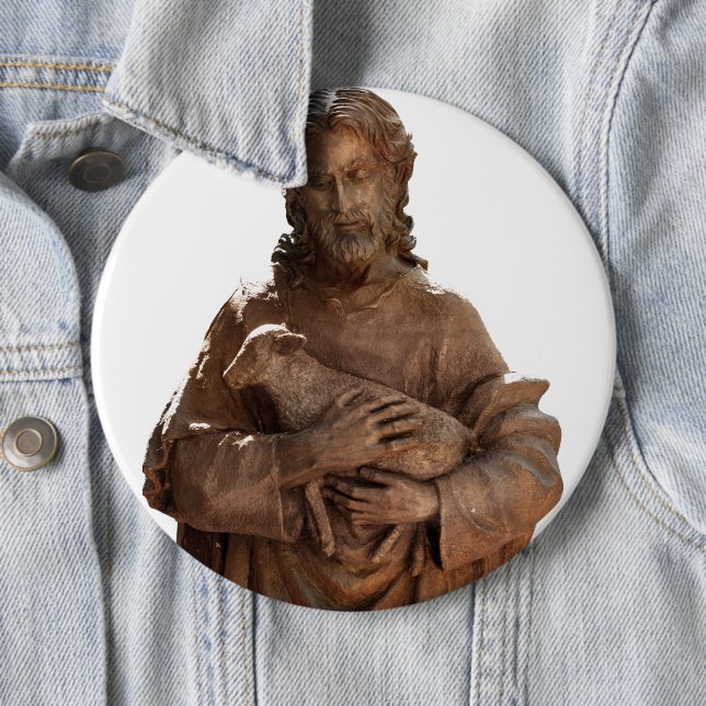 Jesus und Lamm Button (Beispiel)