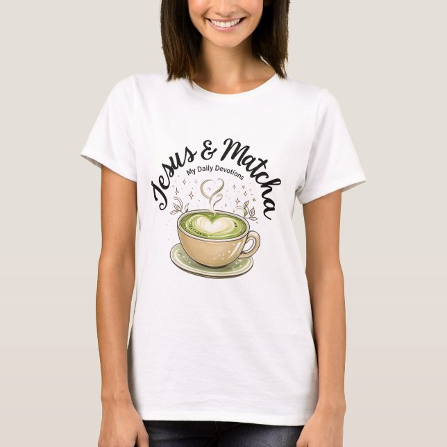 Jesus und Matcha T-Shirt (Vorderseite)
