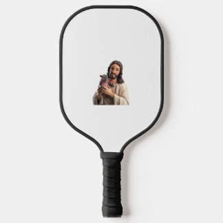 Jesus und Moo Deng_ Ein einzigartiger Einfall in d Pickleball Schläger