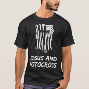Jesus und Motocross Design für ein Christliches Mo T-Shirt