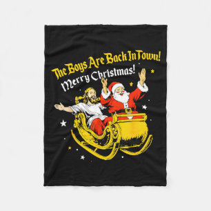 Jesus und Santa Die Jungs sind zurück in der Stadt Fleecedecke