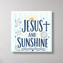 Jesus und Sonnenschein Leinwand