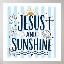 Jesus und Sonnenschein Poster