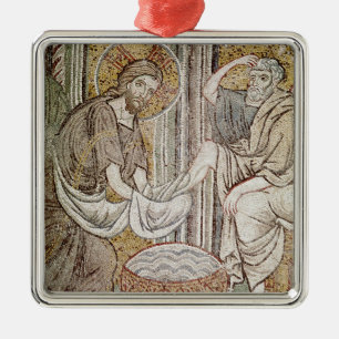 Jesus und St Peter Ornament Aus Metall