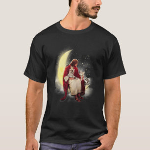 Jesus und süße Katzen sitzen für Katze auf dem Mon T-Shirt