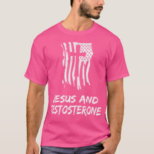 Jesus und Testosteron. Christliches Testosteron T-Shirt