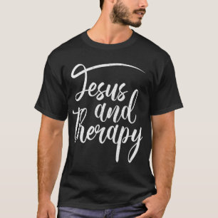 Jesus und Therapie religiöser Christlicher Spaß T-Shirt
