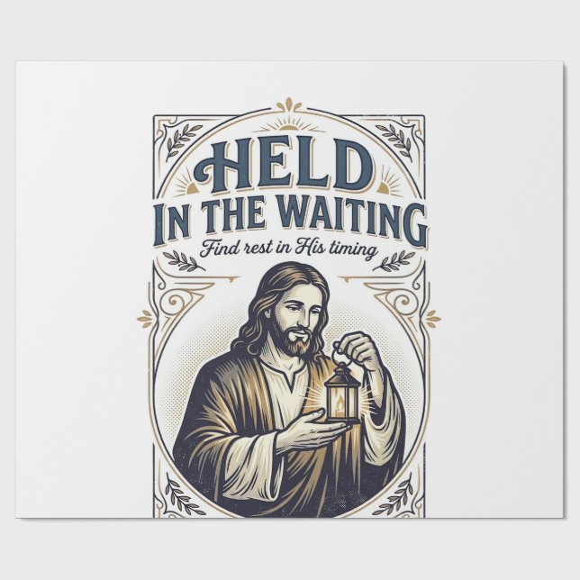 Jesus Unfruchtbarkeit Versuch Schwanger zu werden  Geschenkpapier (Flach)