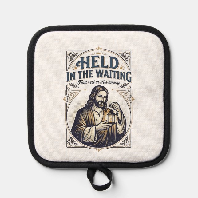 Jesus Unfruchtbarkeit Versuch Schwanger zu werden  Topflappen (Vorderseite)