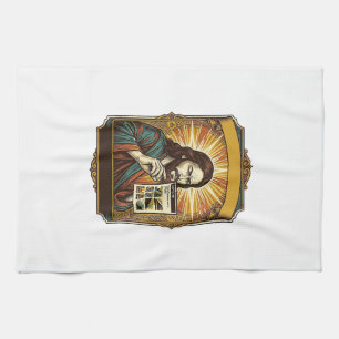 Jesus unscharfe Treppe Captcha-Test Tech-Sicherhei Geschirrtuch