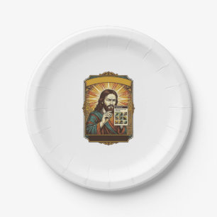Jesus unscharfe Treppe Captcha-Test Tech-Sicherhei Pappteller