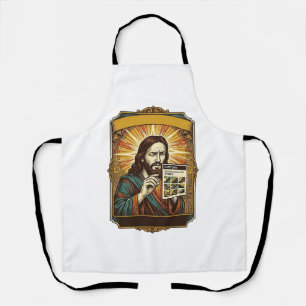 Jesus unscharfe Treppe Captcha-Test Tech-Sicherhei Schürze