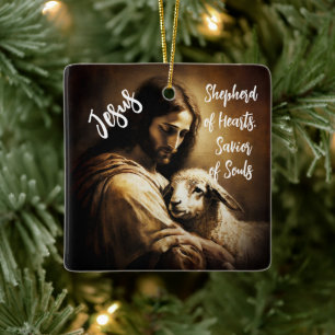 Jesus, unser Erretter Keramikornament