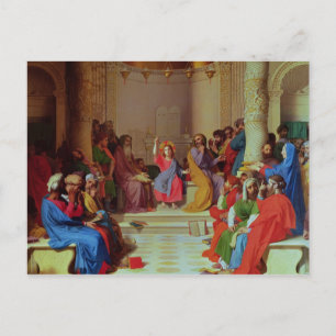 Jesus unter den Ärzten, 1862 Postkarte