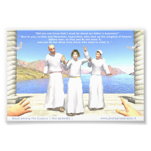 Jesus unter den Ärzten Fotodruck