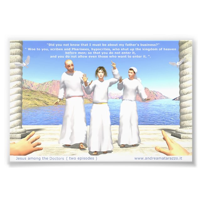 Jesus unter den Ärzten Fotodruck (Vorne)