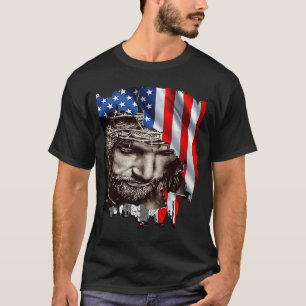 Jesus USA Flagge 4. Juli Unabhängigkeitstag Patrio T-Shirt