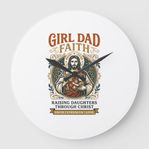 Jesus Vaterschaft Mikro Identitäten Grafik T-Shirt Große Wanduhr