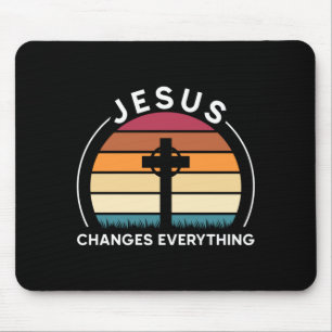 Jesus verändert alles Jesus-Auftritt Mousepad