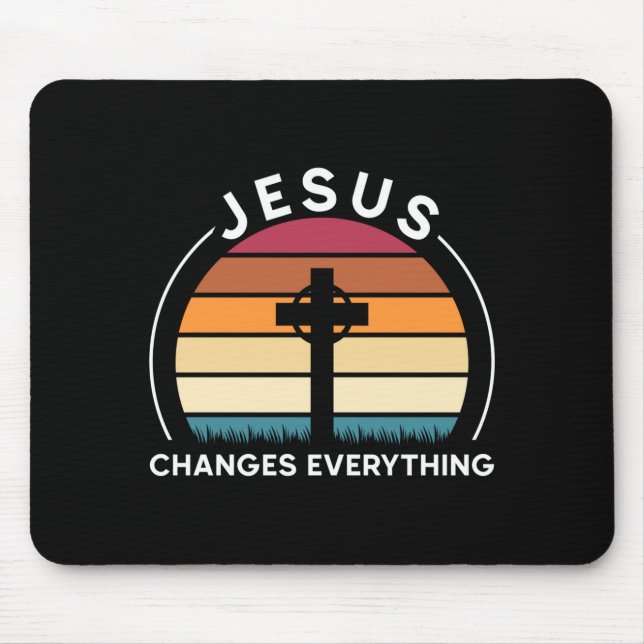 Jesus verändert alles Jesus-Auftritt  Mousepad (Vorne)