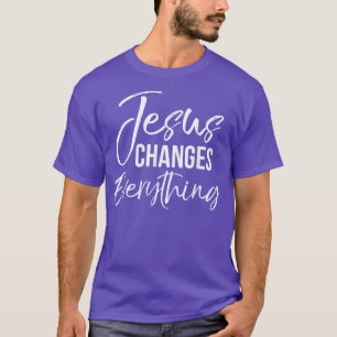 Jesus verändert alleschristliche Taufe & Salvat T-Shirt