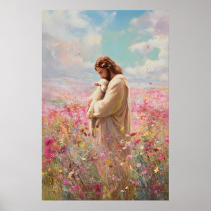 Jesus verlässt die 99 Der gute Hirte Verlorenes Sc Poster
