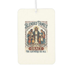 Jesus-Verschmelzungsfamilie-Stieffamilie-Shirt Chr Autolufterfrischer