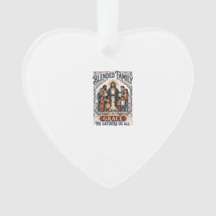 Jesus-Verschmelzungsfamilie-Stieffamilie-Shirt Chr Ornament