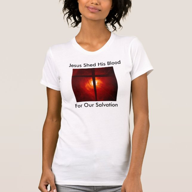 Jesus verschüttete sein Blood.png2000, Jesus T-Shirt (Vorderseite)