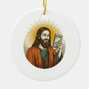 Jesus versehentlich Video anstatt Foto Kamera Fai Keramik Ornament