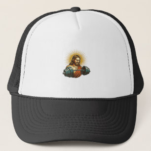 Jesus versehentlich zu viel Gewicht hinzufügen Fit Truckerkappe