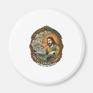Jesus versehentlicher 100 Farbdrucke Druckerfehler Magnet