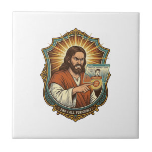 Jesus versehentlicher Videoanruf wählt Social Medi Fliese