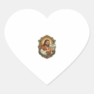 Jesus versehentlicher Videoanruf wählt Social Medi Herz-Aufkleber