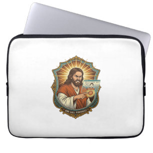 Jesus versehentlicher Videoanruf wählt Social Medi Laptopschutzhülle