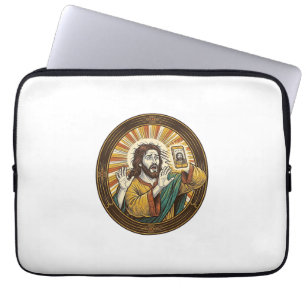 Jesus versehentliches Selfie mit Doppelkinn von de Laptopschutzhülle