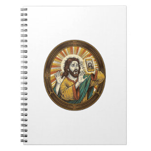 Jesus versehentliches Selfie mit Doppelkinn von de Notizblock
