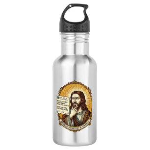 Jesus verwirrt Auto-Übersetzung Post fehlgeschlage Edelstahlflasche