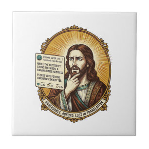 Jesus verwirrt Auto-Übersetzung Post fehlgeschlage Fliese