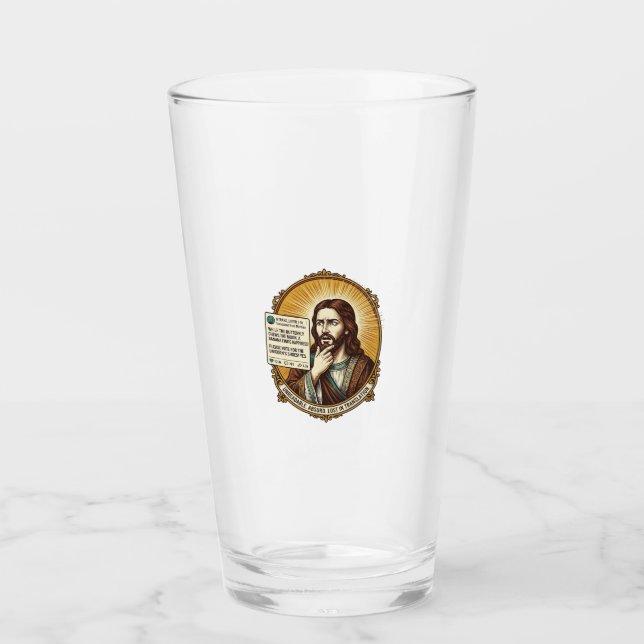 Jesus verwirrt Auto-Übersetzung Post fehlgeschlage Glas (Vorderseite)