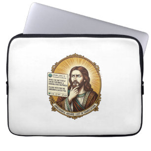 Jesus verwirrt Auto-Übersetzung Post fehlgeschlage Laptopschutzhülle