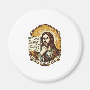 Jesus verwirrt Auto-Übersetzung Post fehlgeschlage Magnet