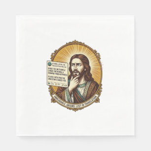 Jesus verwirrt Auto-Übersetzung Post fehlgeschlage Serviette