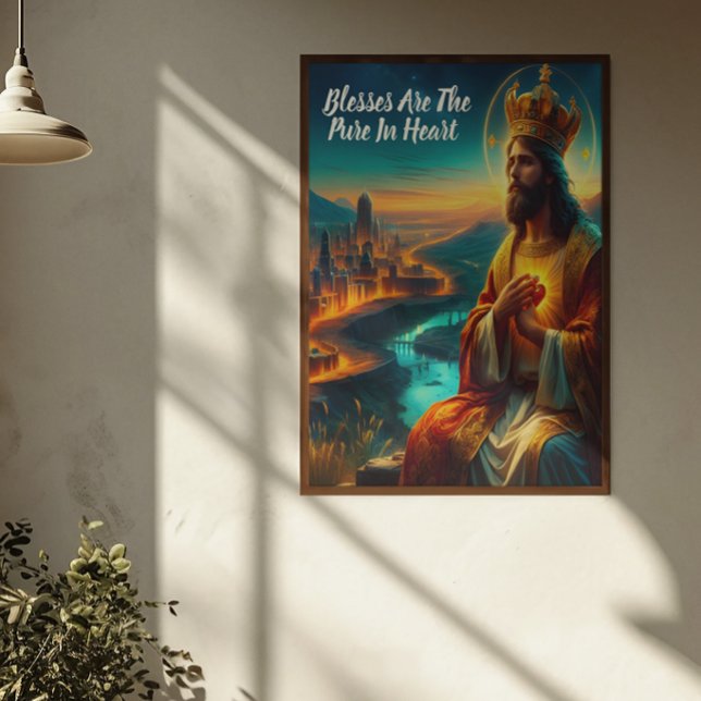 Jesus verziert mit einer majestätischen Krone Poster (Von Creator hochgeladen)